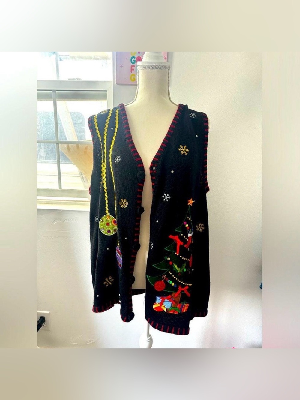 Holiday Editions Christmas Sweater Vest – Women’s 1X